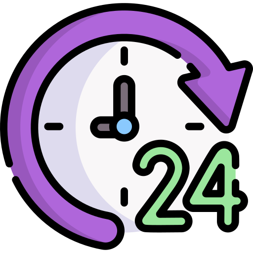24 시간 Special Lineal color icon