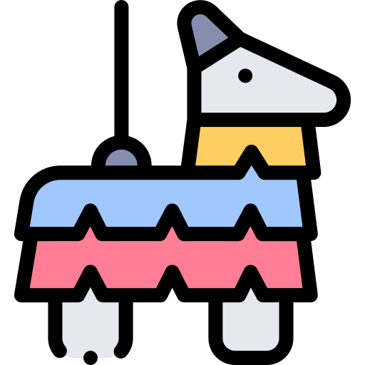 Piñata Detailed Rounded Lineal color icon