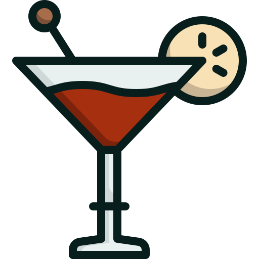 Cocktail Generic Outline Color icon