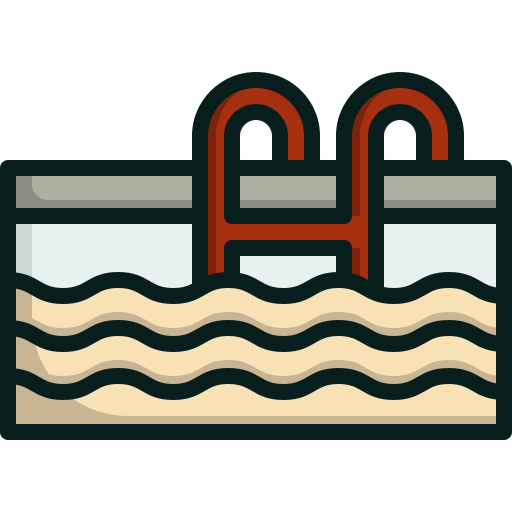 zwembad Generic Outline Color icoon