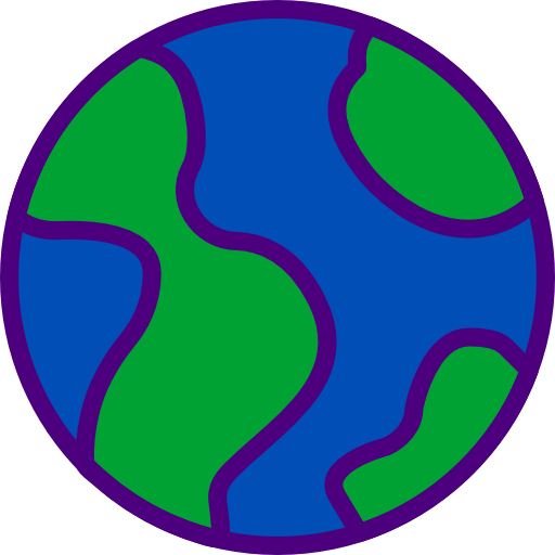 Planet earth prettycons Lineal Color icon