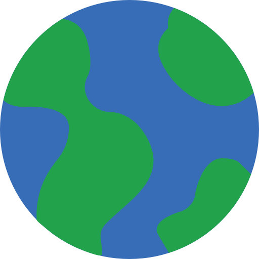 Planet earth prettycons Flat icon