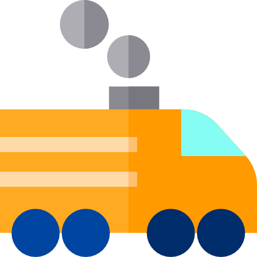 trein Basic Straight Flat icoon