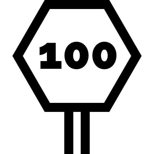 señal de tráfico Basic Straight Lineal icono