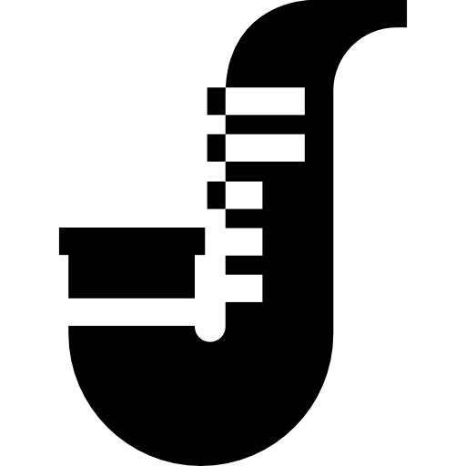 색소폰 Basic Straight Filled icon