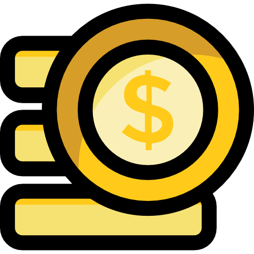 コイン Prosymbols Lineal Color icon