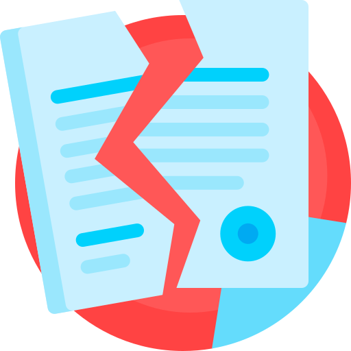 Contract Detailed Flat Circular Flat icon