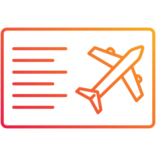 Plane ticket Generic Gradient icon