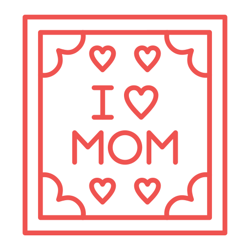 I love mom Generic Simple Colors icon