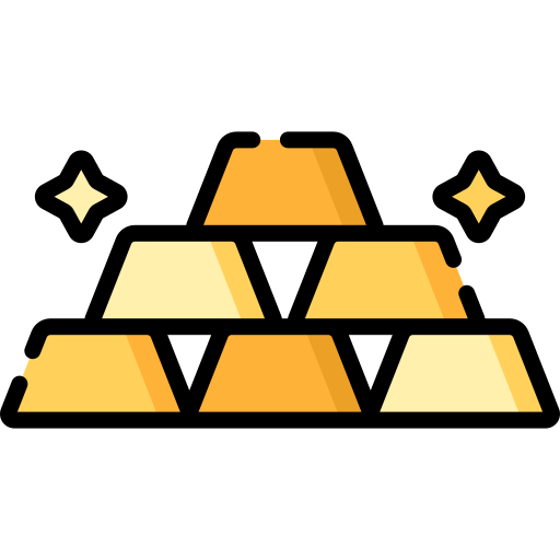 Gold Bars Special Lineal color icon