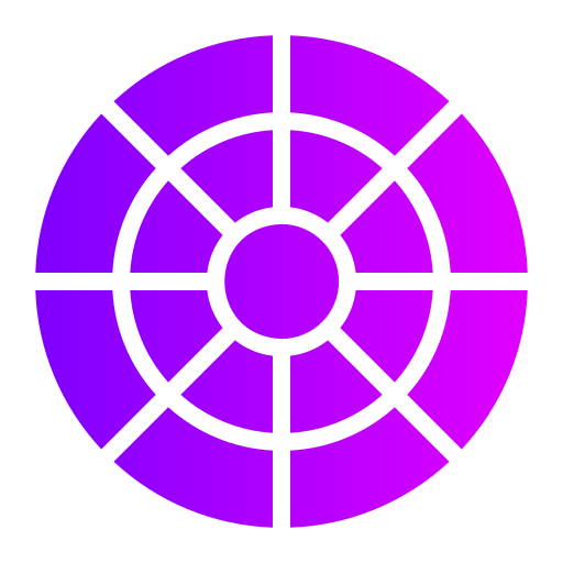 roda de cores Generic Flat Gradient Ícone