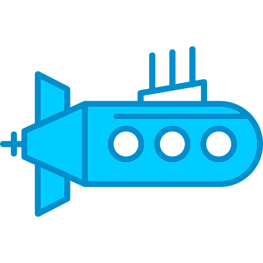 onderzeeër Generic Blue icoon
