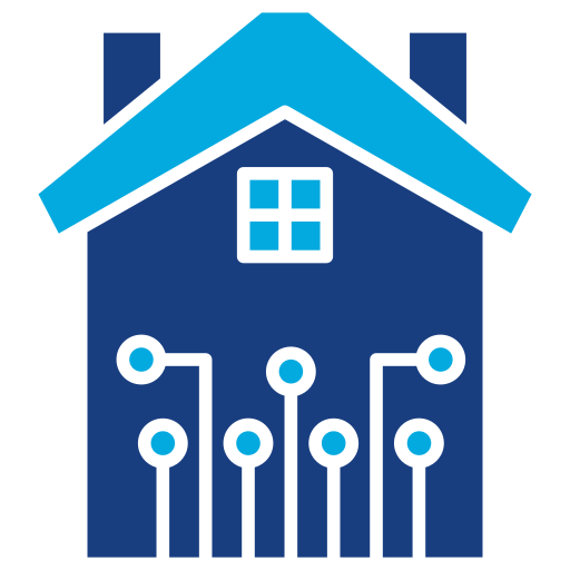 Smart home Generic Blue icon
