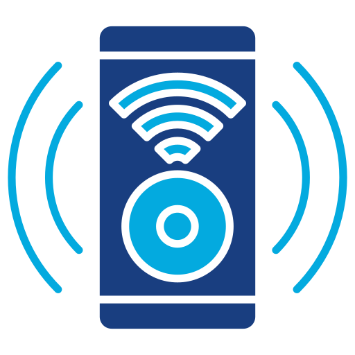 Smart speaker Generic Blue icon