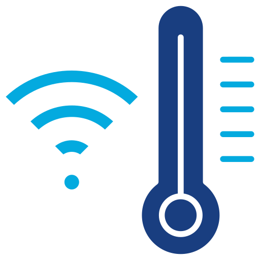 Smart temperature Generic Blue icon