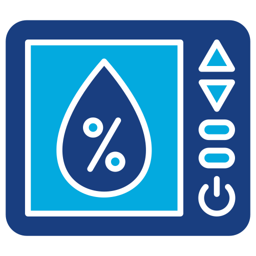 Humidity sensor Generic Blue icon