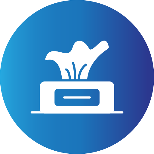 Tissue box Generic Blue icon