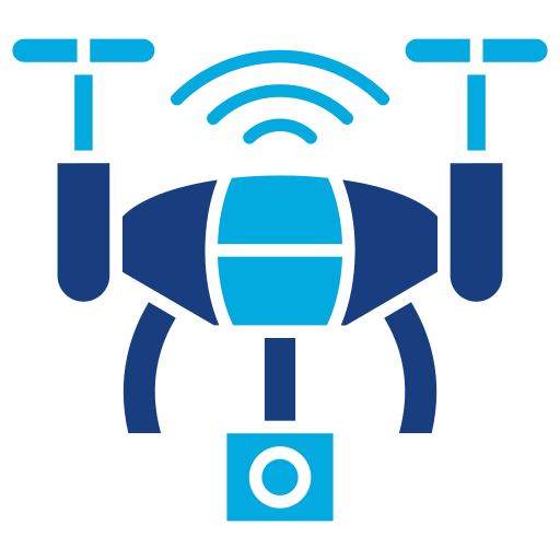 Smart drone Generic Blue icon