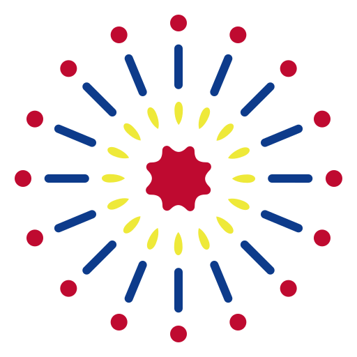 fuochi d'artificio Generic Outline Color icona