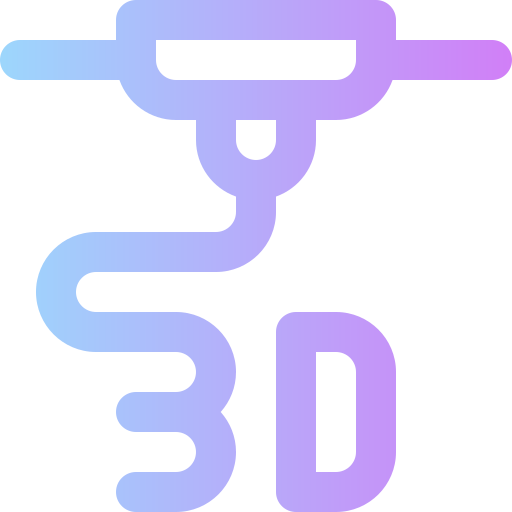 3dプリンタ Super Basic Rounded Gradient icon