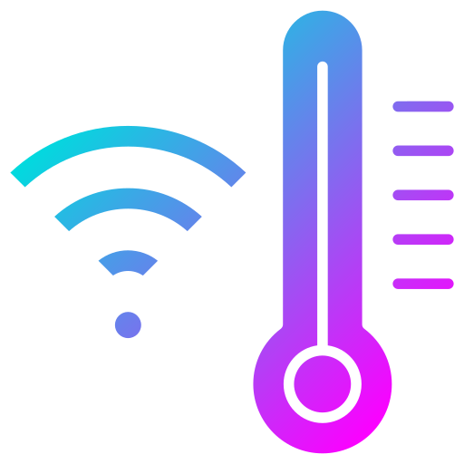 inteligentna temperatura Generic Flat Gradient ikona