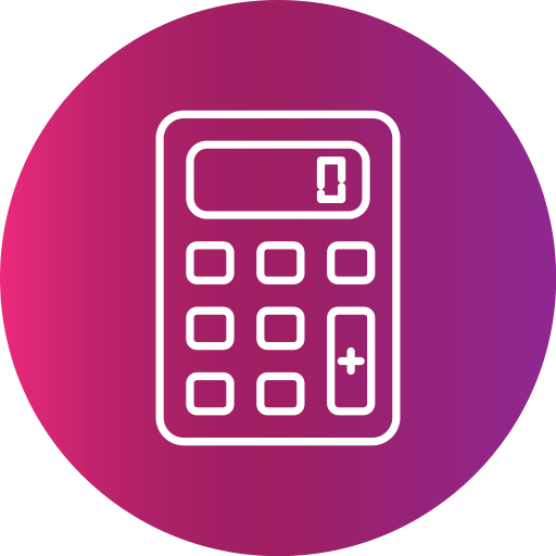 calculatrice Generic Flat Gradient Icône