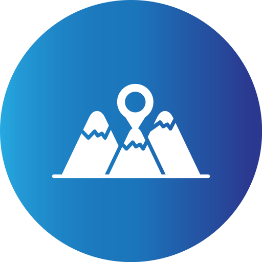 montaña Generic Blue icono