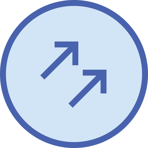 doppelpfeile Generic Blue icon