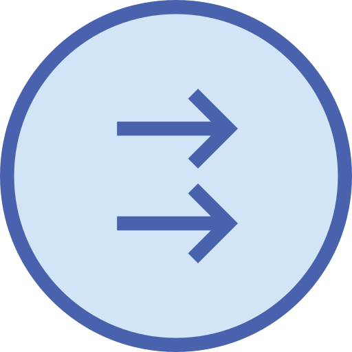 flechas dobles Generic Blue icono