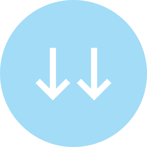 dubbele pijlen Generic Flat icoon