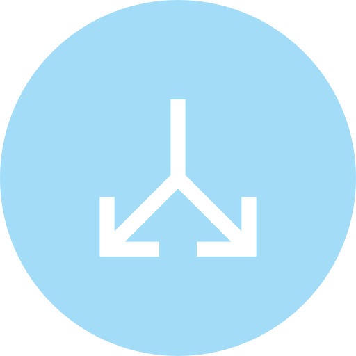 splitsen Generic Flat icoon