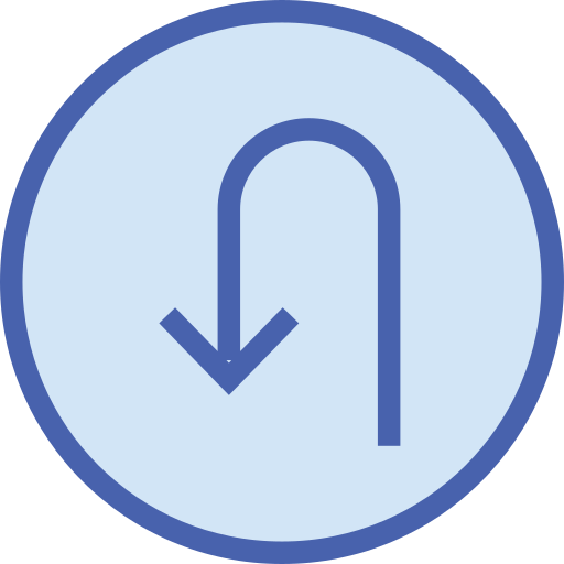 flecha izquierda Generic Blue icono
