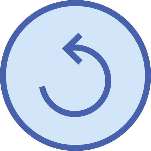左に回転 Generic Blue icon