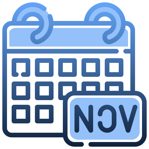 November Generic Gradient icon