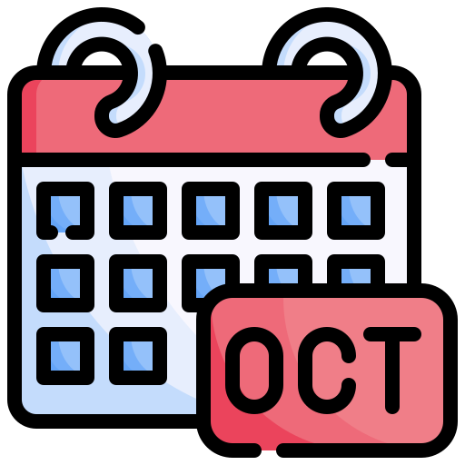 10月 Generic Outline Color icon