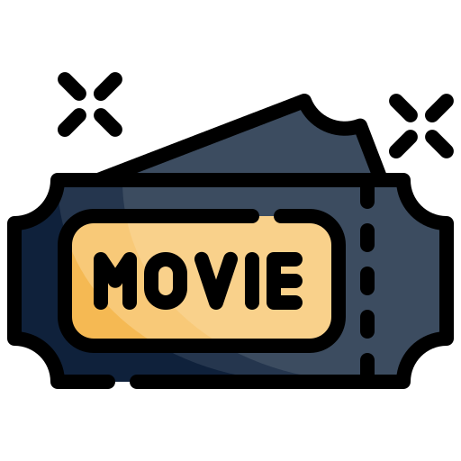 Movie ticket Generic Outline Color icon
