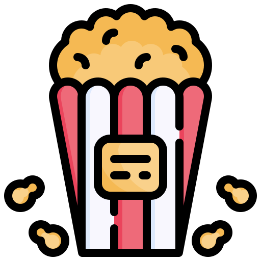 popcorn Generic Outline Color icona