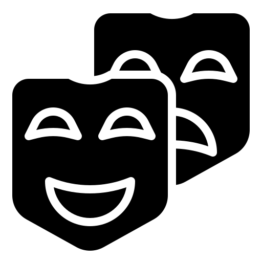 maska teatralna Generic Glyph ikona