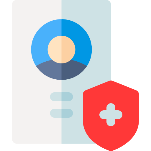 plano de saúde Basic Rounded Flat Ícone