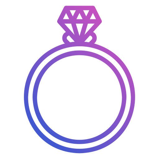 anillo de diamantes Generic Gradient icono