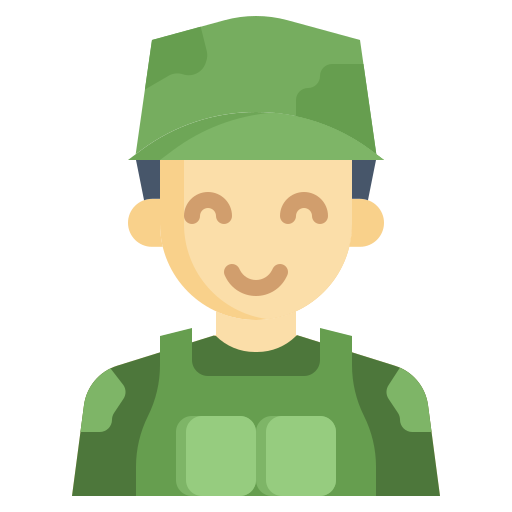 soldaat Generic Flat icoon