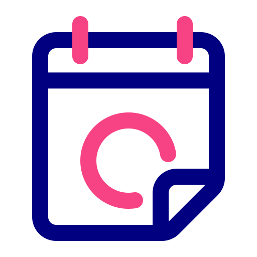 カレンダーページ Generic Outline Color icon