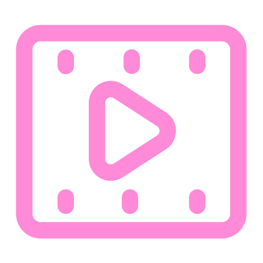Video player Generic Simple Colors icon