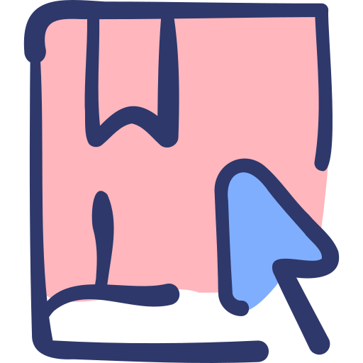 ebook Basic Hand Drawn Lineal Color ikona