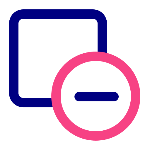 減算記号 Generic Outline Color icon