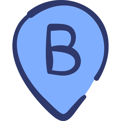 punkt b Basic Hand Drawn Lineal Color ikona