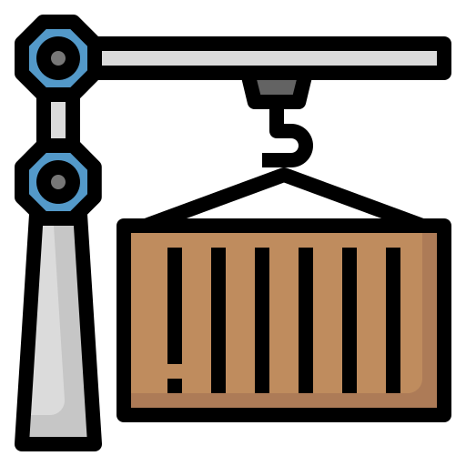 Container crane Generic Outline Color icon
