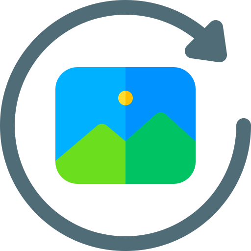 Rotate Basic Rounded Flat icon