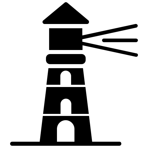 vuurtoren Generic Glyph icoon