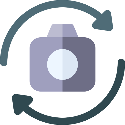 Switch camera Basic Rounded Flat icon